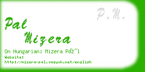 pal mizera business card